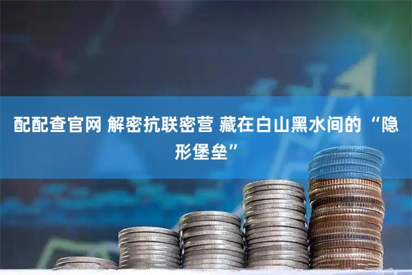 配配查官网 解密抗联密营 藏在白山黑水间的 “隐形堡垒”